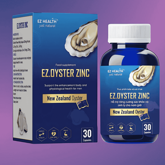 EZ.Oyster Zinc C – Tăng Cường Sức Khỏe Sinh Lý Nam Giới Từ Hàu Tươi New Zealand